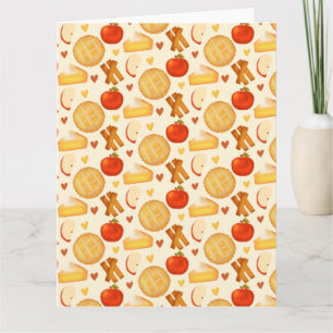 Tarjeta Pie De Apple E Ingredientes Antiguos