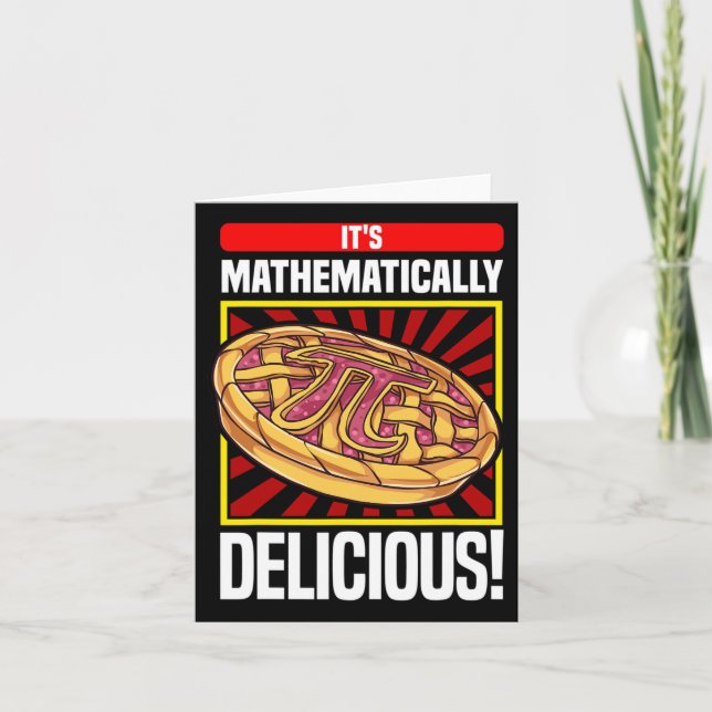 Tarjeta Pie de Apple Pi Day Math Lover (Anverso)