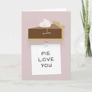 Tarjeta Pie de chocolate