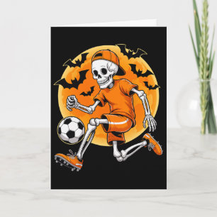 Tarjeta Pie de esqueleto para hombres y niños de Halloween