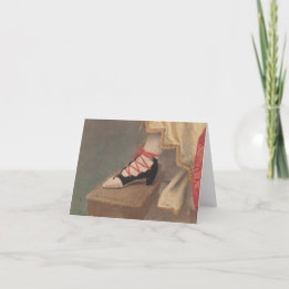 Tarjeta Pie de mujer en un zapato de 1860