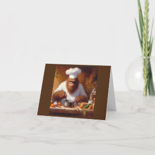 Tarjeta Pie grande del chef