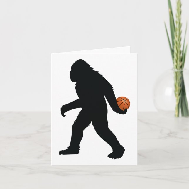 Tarjeta Pie Grande Jugando Baloncesto  (Anverso)