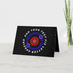 Tarjeta Piedra de curling rodando como la órbita de la Tie