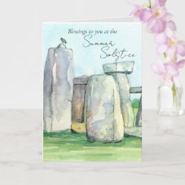 Tarjeta Piedra del solsticio de verano Stonehenge Inglater