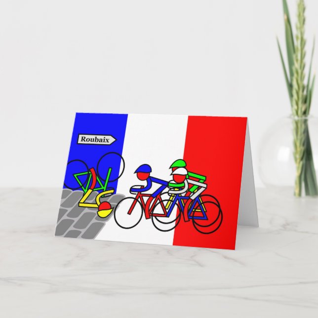 Tarjeta Piedras cerca de Roubaix - Tour de Francia (Anverso)