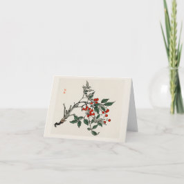 Tarjeta Piedras negras tradicionales japonesas