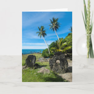 Tarjeta Piedras Rai En La Isla Yap