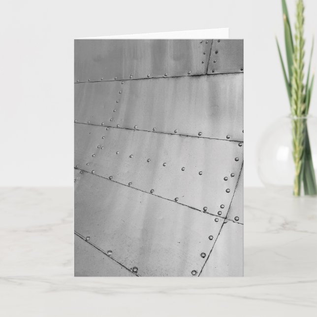 Tarjeta Piel de aeronaves de aluminio con meteorología (Anverso)