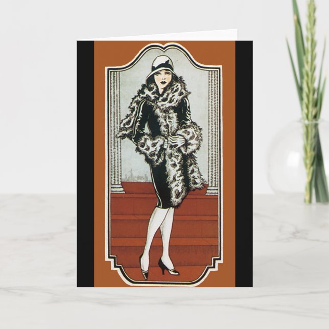 Tarjeta Piel del vintage (Anverso)