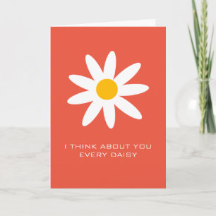 Tarjeta Pienso En Ti Cada Daisy Love Valentine