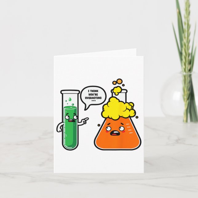 Tarjeta Pienso que estás reaccionando demasiado Profesor d (Anverso)