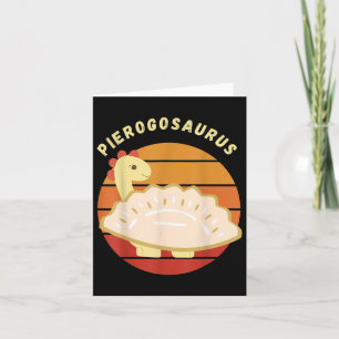 Tarjeta Pierogi Pierogosaurio Polaco Pier Dumplings Poloni