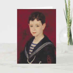 Tarjeta Pierre A Renoir Retrato de Fernand Halphen