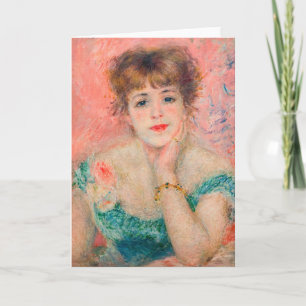 Tarjeta Pierre-Auguste Renoir - Actriz Jeanne Samary