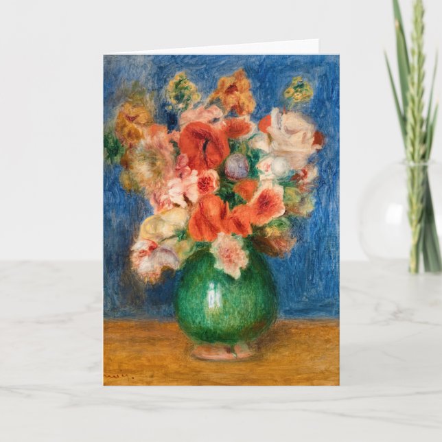 Tarjeta Pierre-Auguste Renoir - Bouquet (Anverso)