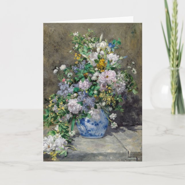Tarjeta Pierre-Auguste Renoir - Bouquet de primavera (Anverso)