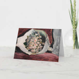 Tarjeta Pierre-Auguste Renoir - Bouquet en una caja
