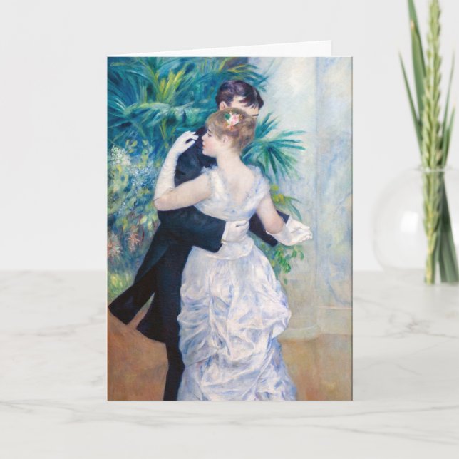 Tarjeta Pierre-Auguste Renoir - Danza de la ciudad (Anverso)