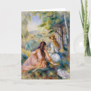 Tarjeta Pierre-Auguste Renoir - En el prado