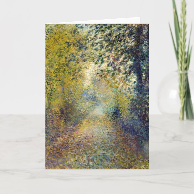 Tarjeta Pierre-Auguste Renoir - In the Woods (Anverso)