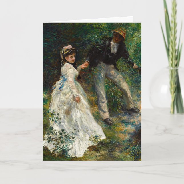 Tarjeta Pierre-Auguste Renoir - La Promenade (Anverso)