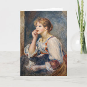 Tarjeta Pierre-Auguste Renoir - Mujer con una carta