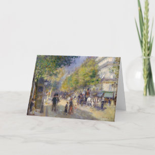 Tarjeta Pierre-Auguste Renoir - París, Grands Boulevards