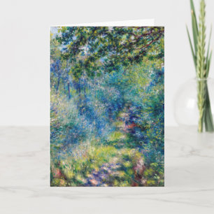 Tarjeta Pierre-Auguste Renoir - Sendero en el Bosque