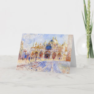 Tarjeta Pierre-Auguste Renoir - Venecia, Plaza de San Marc
