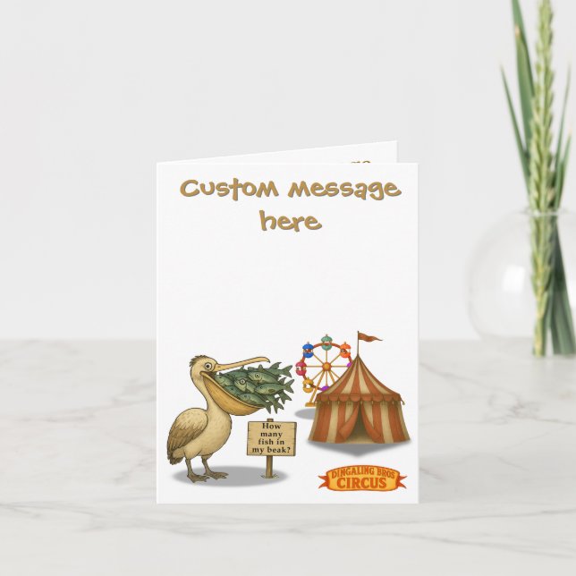 Tarjeta Pierre pelican's brilliant beak (Anverso)