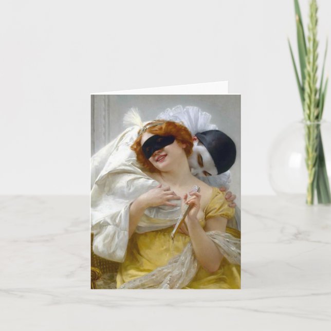 Tarjeta Pierrot and Columbine - Guillaume Seignac (Anverso)