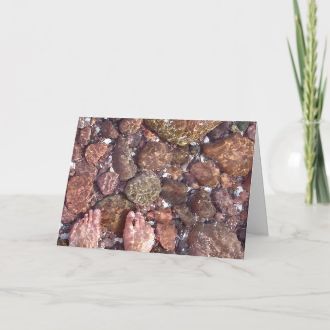 Tarjeta Pies en el océano (Anverso)