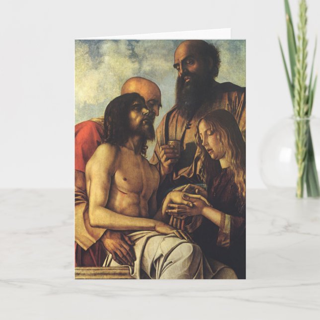 Tarjeta Pieta de Giovanni Bellini, Bella Artes del Renacim (Anverso)