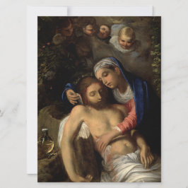 Tarjeta Pietà (María y Jesús) (por Adam Elsheimer)