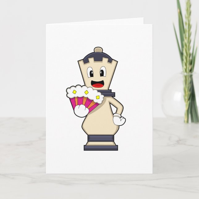 Tarjeta Pieza de ajedrez Reina en Chess.PNG (Anverso)