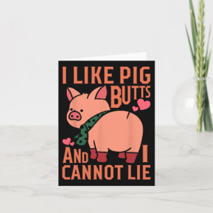 Tarjeta Pig Bbq Butts Idea