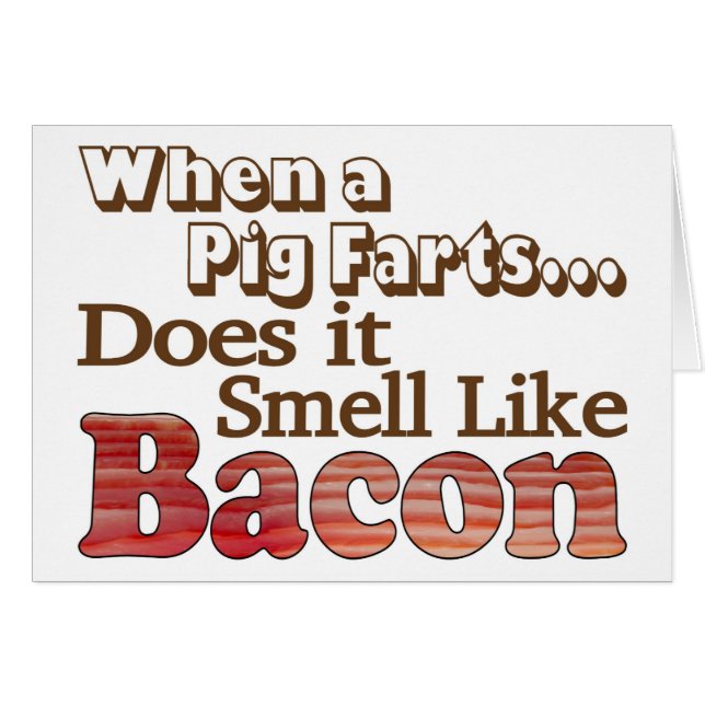 Tarjeta Pig Farts (Anverso (Horizontal))