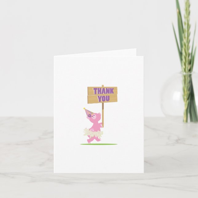 Tarjeta Piggy Gracias (Anverso)