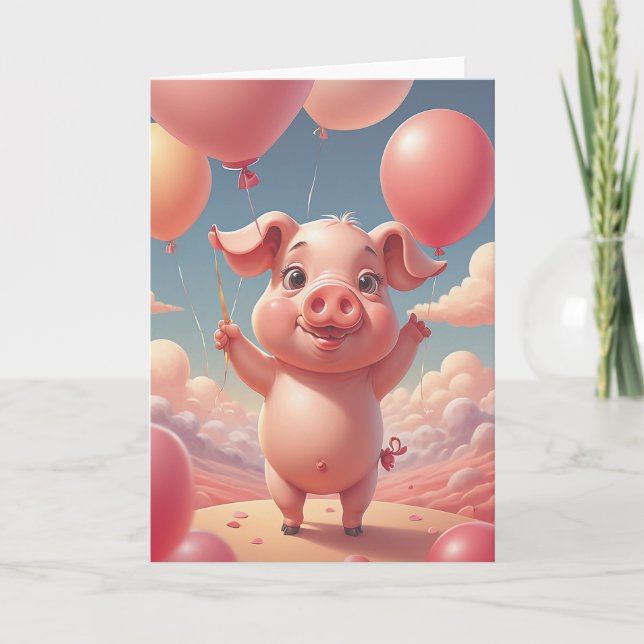 Tarjeta Piggy Sees the Future (Anverso)
