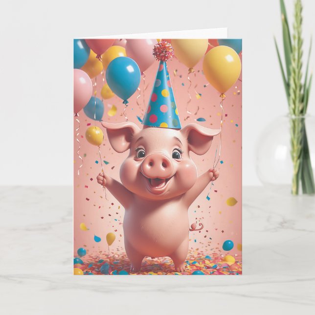 Tarjeta Piglet's Sunny Day Out (Anverso)
