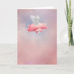 Tarjeta Piglets voladores