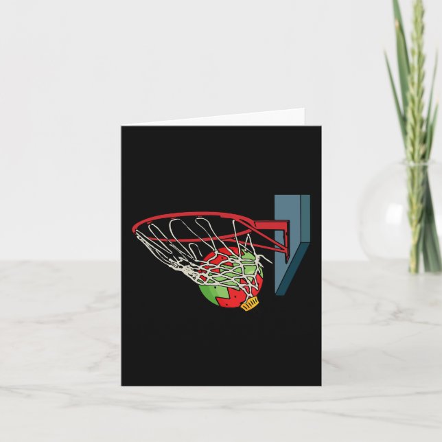 Tarjeta Pijama de Navidad de Baloncesto Deporte Genial X-m (Anverso)