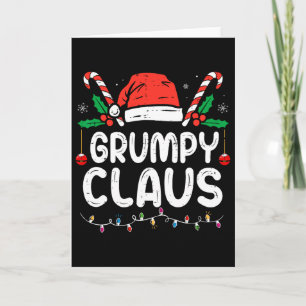 Tarjeta Pijama de Navidad familiar a juego Luces de Navida