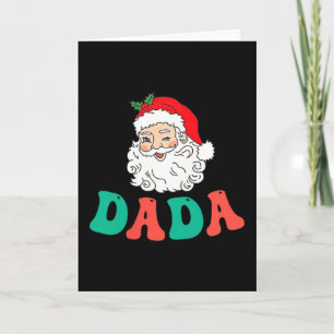 Tarjeta Pijama de Papá para el 1er Cumpleaños Navidad Sant