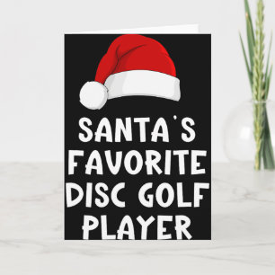 Tarjeta Pijama del jugador de Disc Golf favorito del Santa