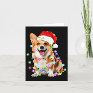 Tarjeta Pijama Divertido de Luces de Navidad para Perro Co