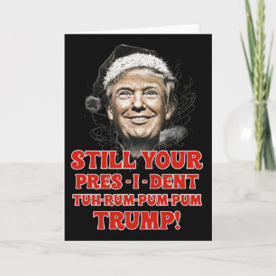 Tarjeta Pijama divertido de Navidad del presidente Trump f