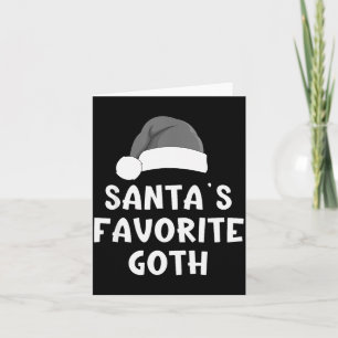Tarjeta Pijama divertido de Navidad favorito de Santa Clau