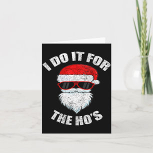 Tarjeta Pijama divertido de Navidad para adultos traviesos